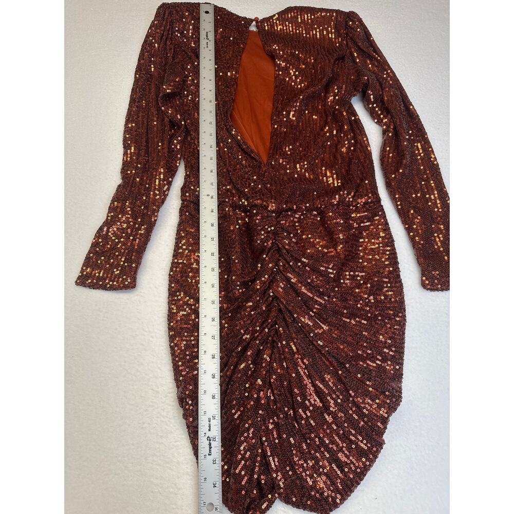 Retrofete bronze Flynn sequin dress size S NWT - Picture 6 of 10